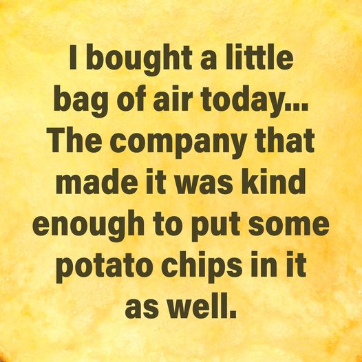 Bought some packaged air today...