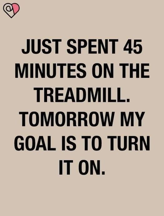 Exercise goals...