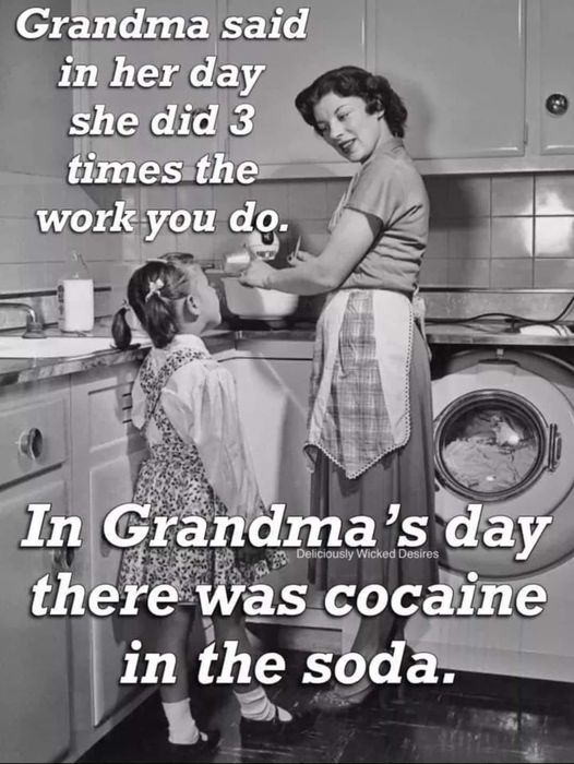 Grandma and mom both got jokes!