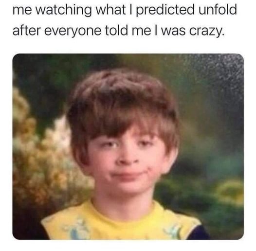 Predictions from a "crazy" person