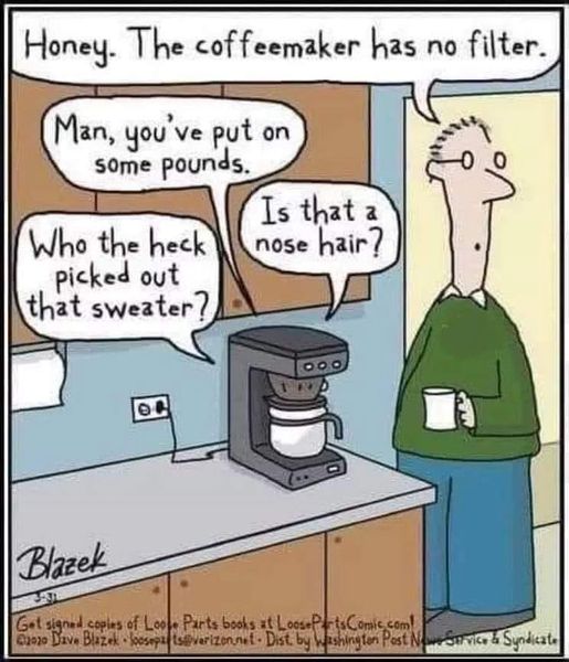 Some times coffee can be dangerous...