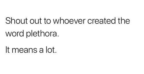 Sea! Words having meaning....